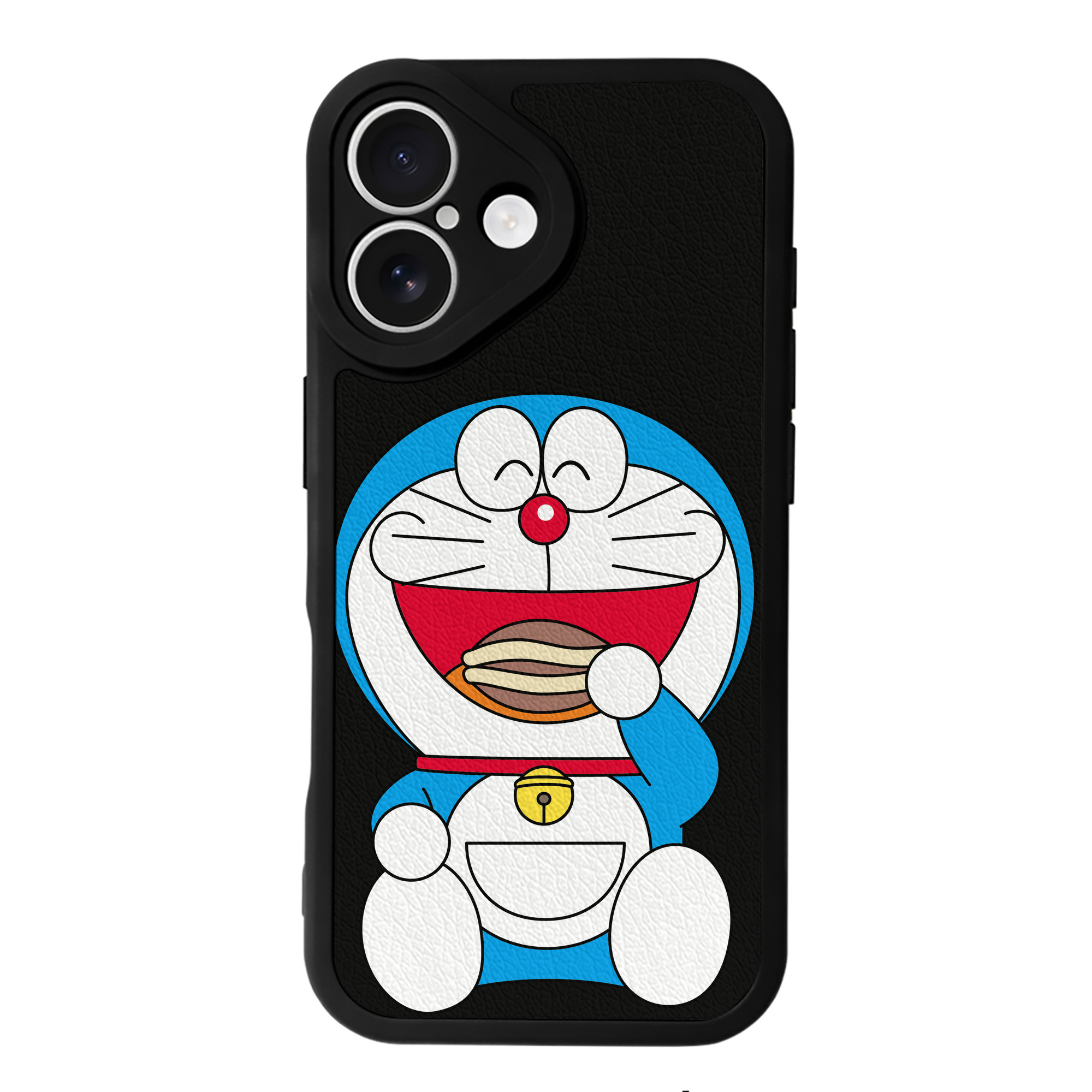 （画像用） ドラえもん Doraemon 【iPhone 16シリーズ対応】シリコンスマホケース（レザー調） 材質：シリコン